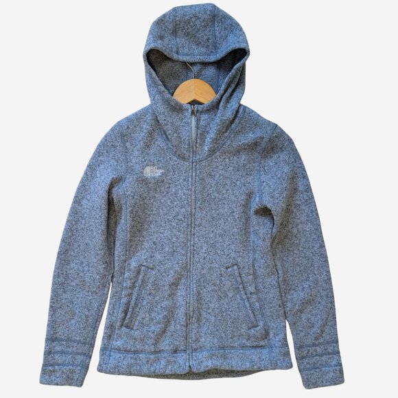 The North Face Tops - The North Face Crescent Sunset Hooded Full Zip Sweater S Gorpcore Cozy Minimal